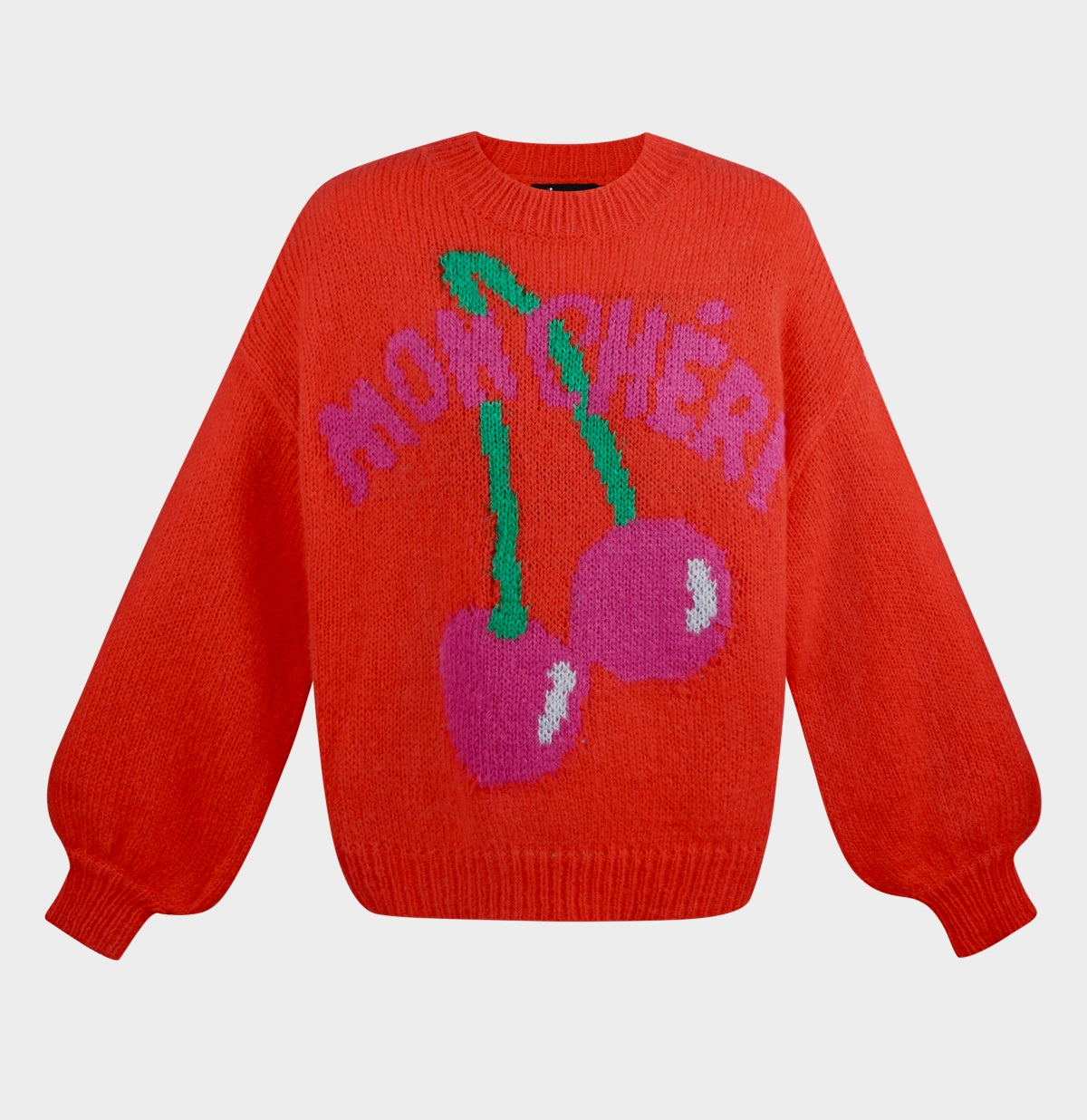 Trui - Mon Cherry rood/fuchsia