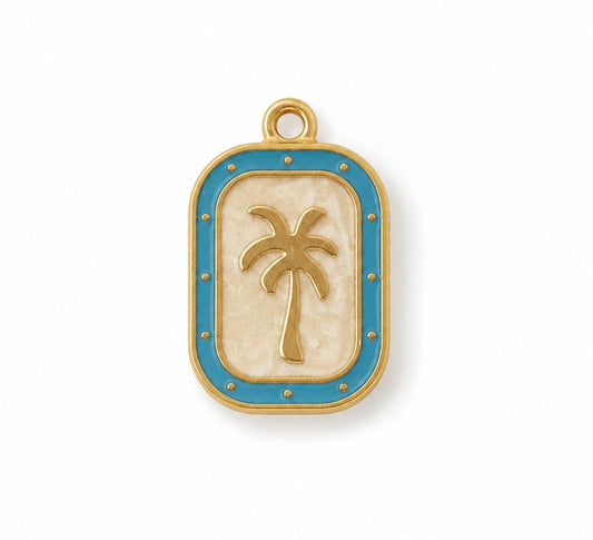 Palmtree blue bedel