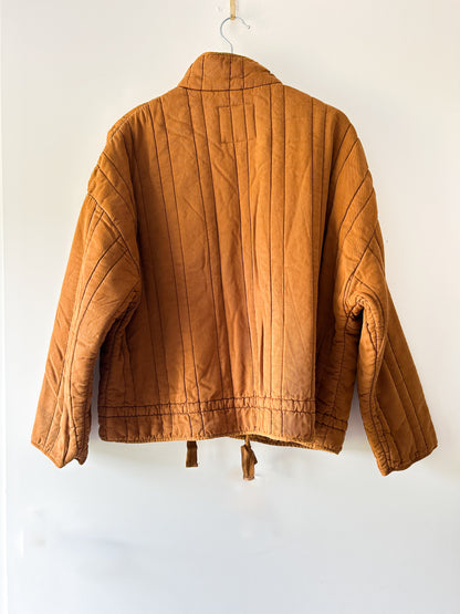 Camel/brown padded jacket Zara