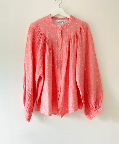 Blouse - hartjes rood