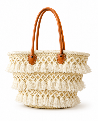 Pearl boho beach bag