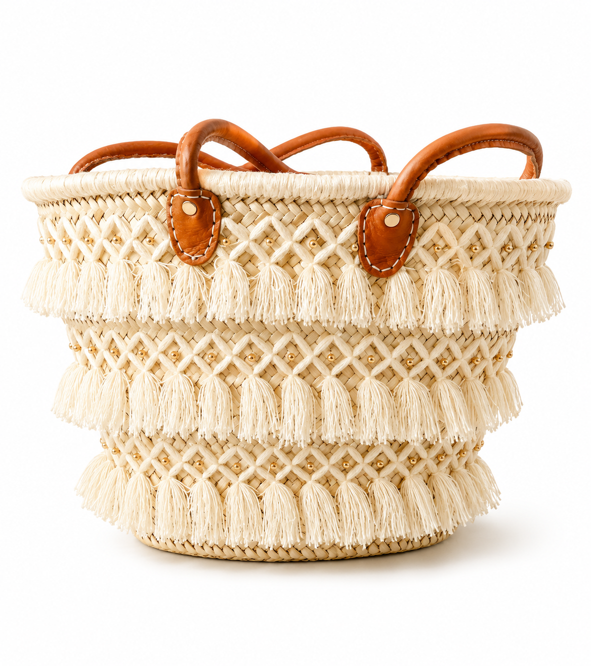 Pearl boho beach bag