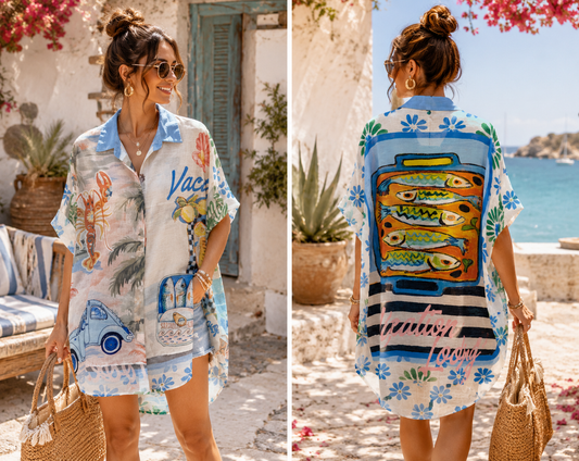 Blouse - Vacay with Fiat 500